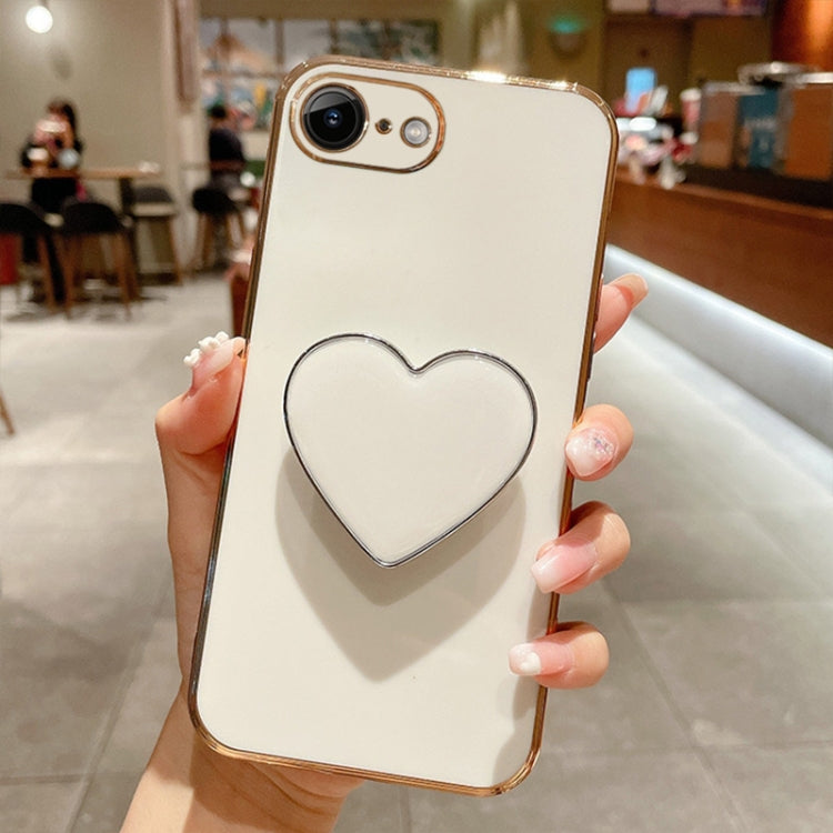 Electroplating Love Heart Holder TPU Phone Case, Series 2