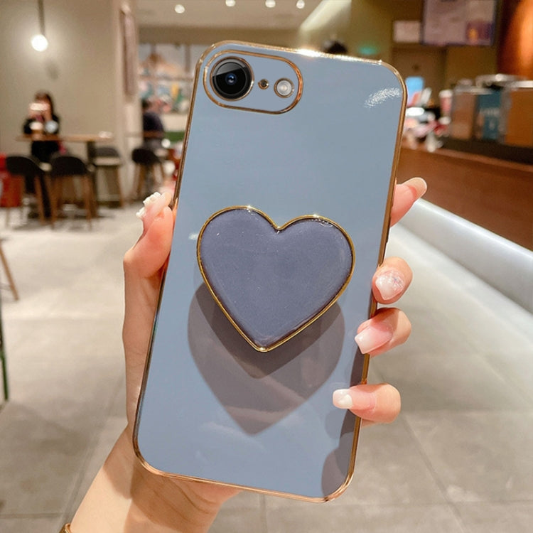 Electroplating Love Heart Holder TPU Phone Case, Series 2