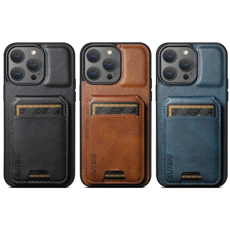 Suteni H02 Leather Wallet Stand Back Phone Case, Series 2