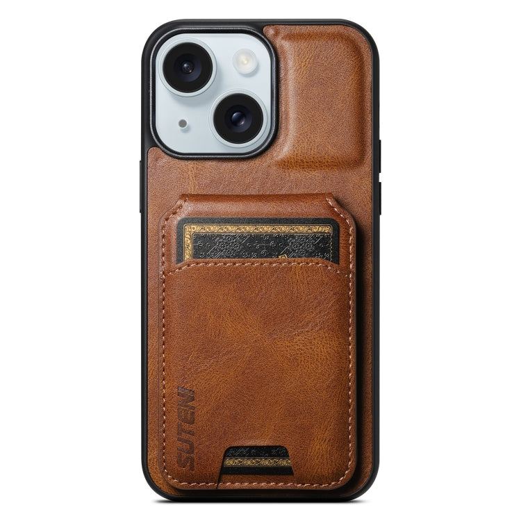 Suteni H02 Leather Wallet Stand Back Phone Case, Series 2