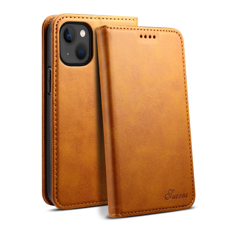 Suteni Calf Texture Horizontal Flip Leather Phone Case, Series 1