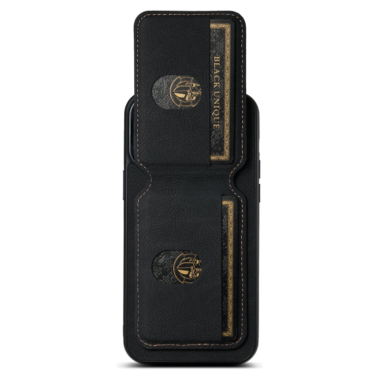 Suteni H02 Litchi Leather Card Wallet Stand Back Phone Case, Series 3