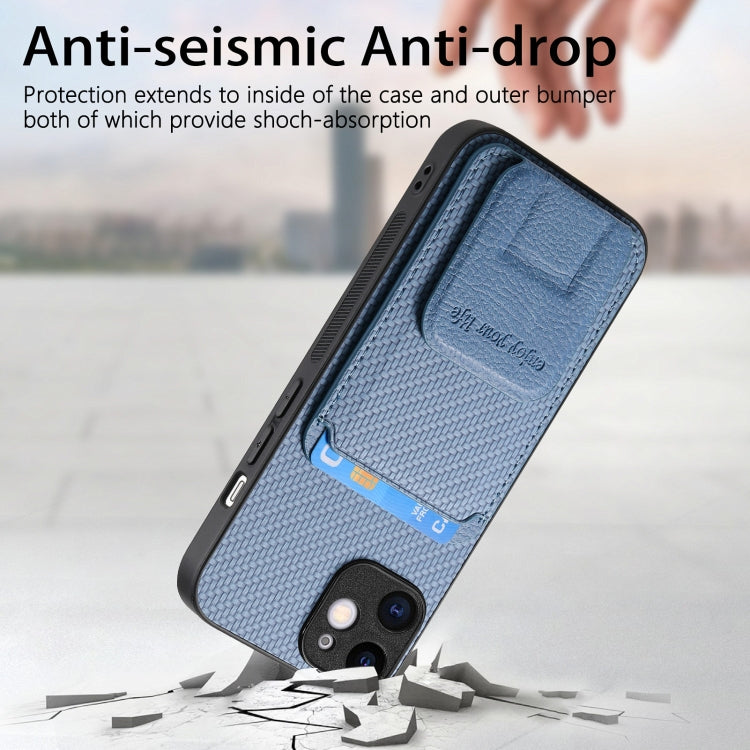 Carbon Fiber Card Bag Fold Stand Phone Case, Series 1