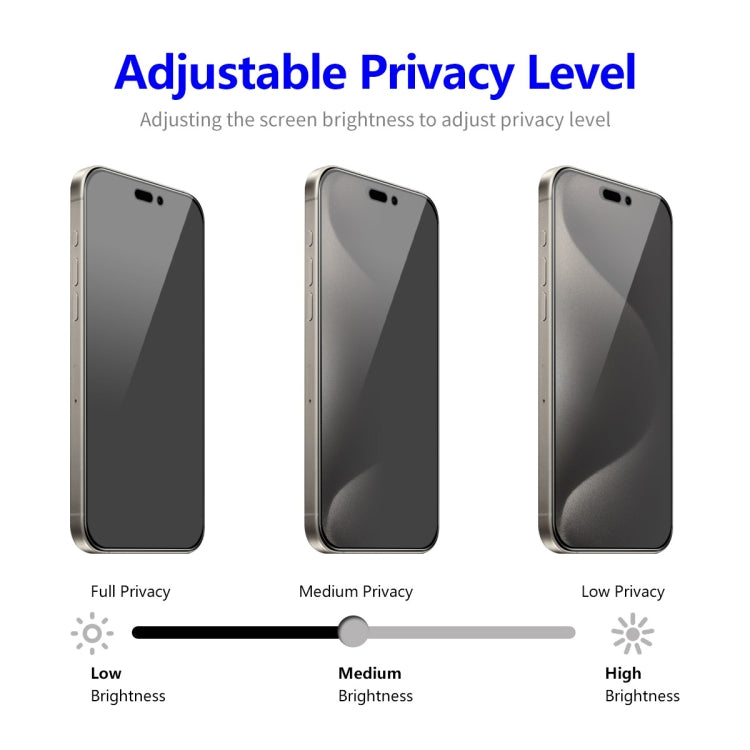 ENKAY Easy Install Anti-peeping Privacy Full Screen Tempered Glass Film