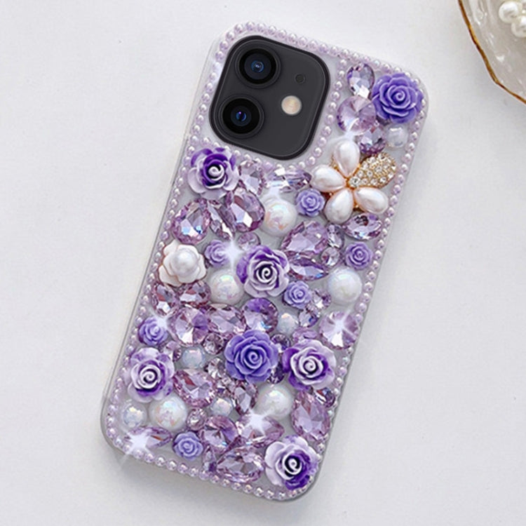 Rose Hand-set Diamond PC Phone Case, Series 1