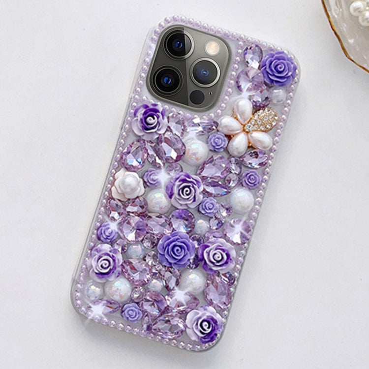 Rose Hand-set Diamond PC Phone Case, Series 1