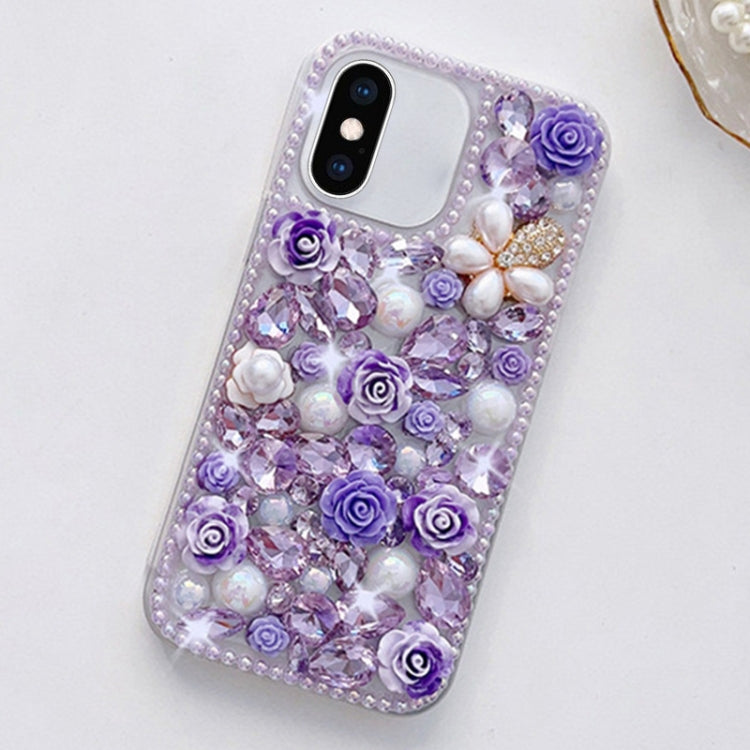 Rose Hand-set Diamond PC Phone Case, Series 1