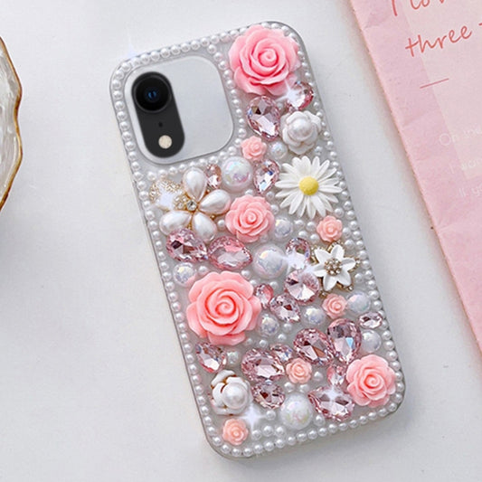 Rose Hand-set Diamond PC Phone Case, Series 2