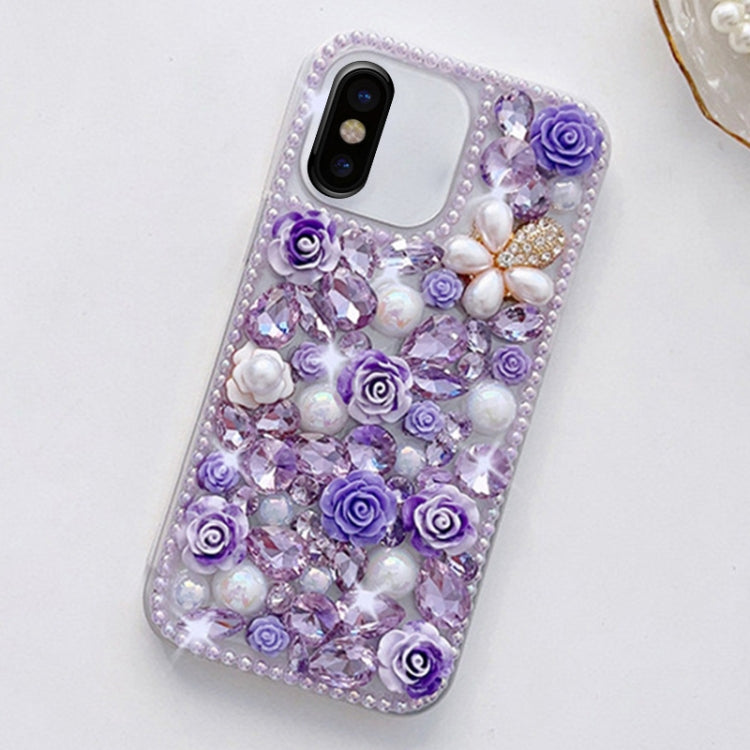 Rose Hand-set Diamond PC Phone Case, Series 1