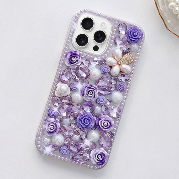 Rose Hand-set Diamond PC Phone Case, Series 2