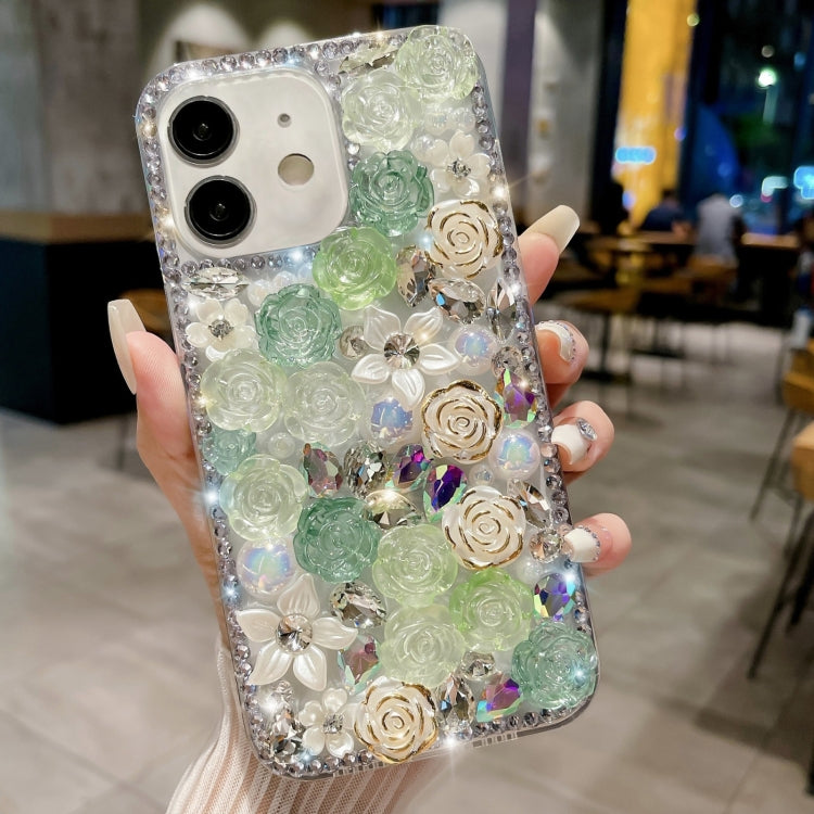 Rose Hand-set Pearl Diamond PC Phone Case, Series 4