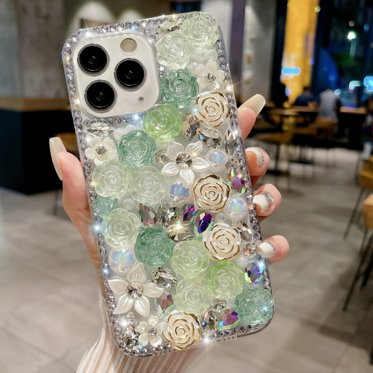 Rose Hand-set Pearl Diamond PC Phone Case, Series 2