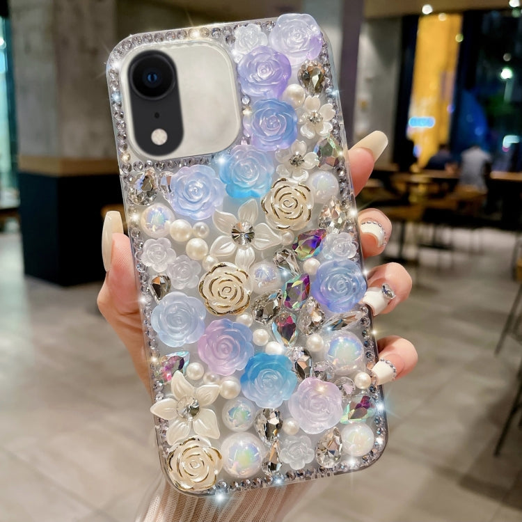 Rose Hand-set Pearl Diamond PC Phone Case, Series 1