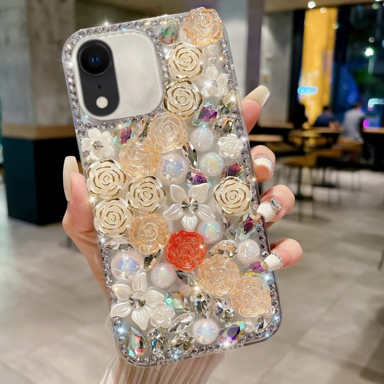 Rose Hand-set Pearl Diamond PC Phone Case, Series 1