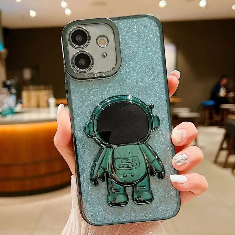 Glitter Electroplating Astronaut Holder Phone Case, Series 1