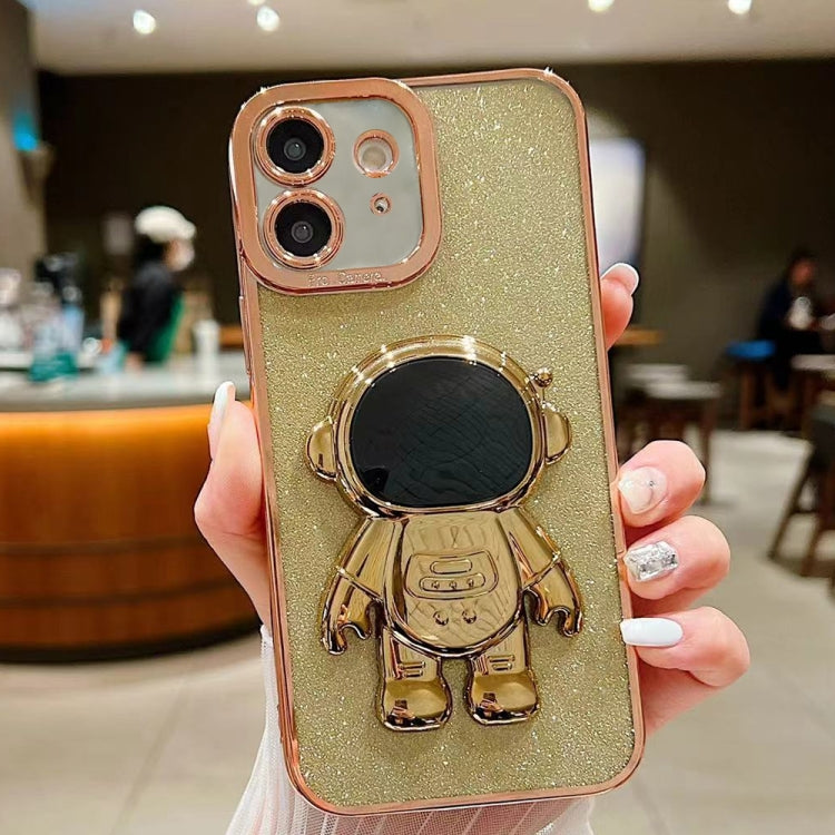 Glitter Electroplating Astronaut Holder Phone Case, Series 1