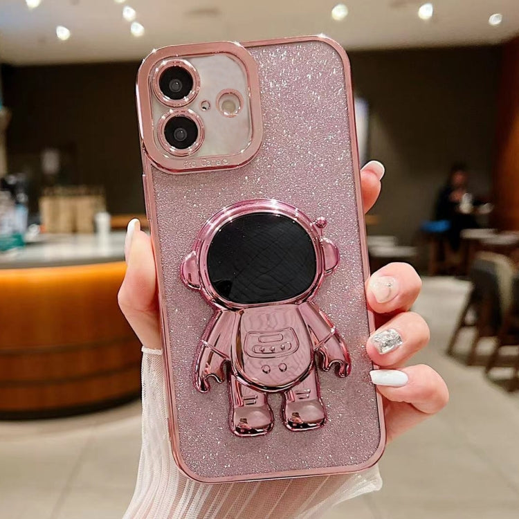 Glitter Electroplating Astronaut Holder Phone Case, Series 1