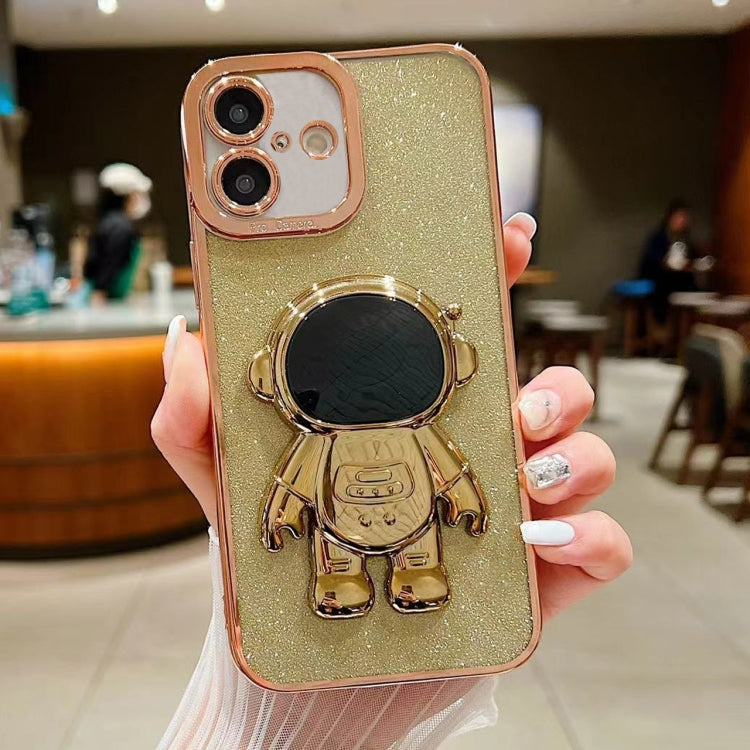 Glitter Electroplating Astronaut Holder Phone Case, Series 1