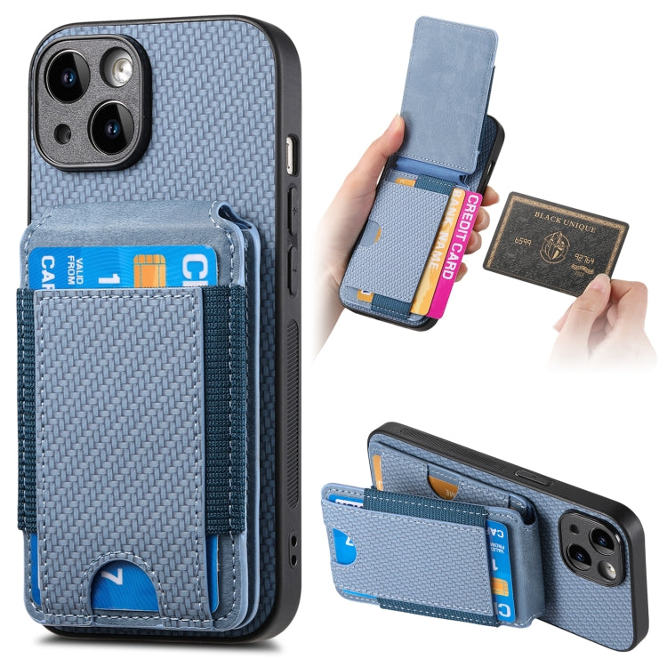 Carbon Fiber Vertical Flip Wallet Stand Phone Case, Series 4