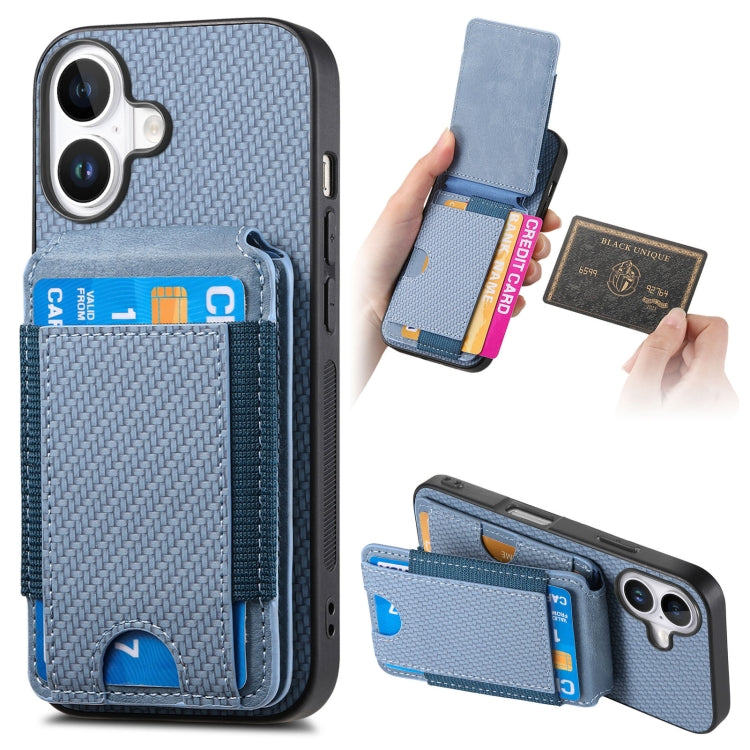 Carbon Fiber Vertical Flip Wallet Stand Phone Case, Series 4