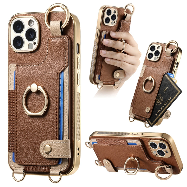 Fashion Ring Card Bag Phone Case with Hang Loop, Series 3