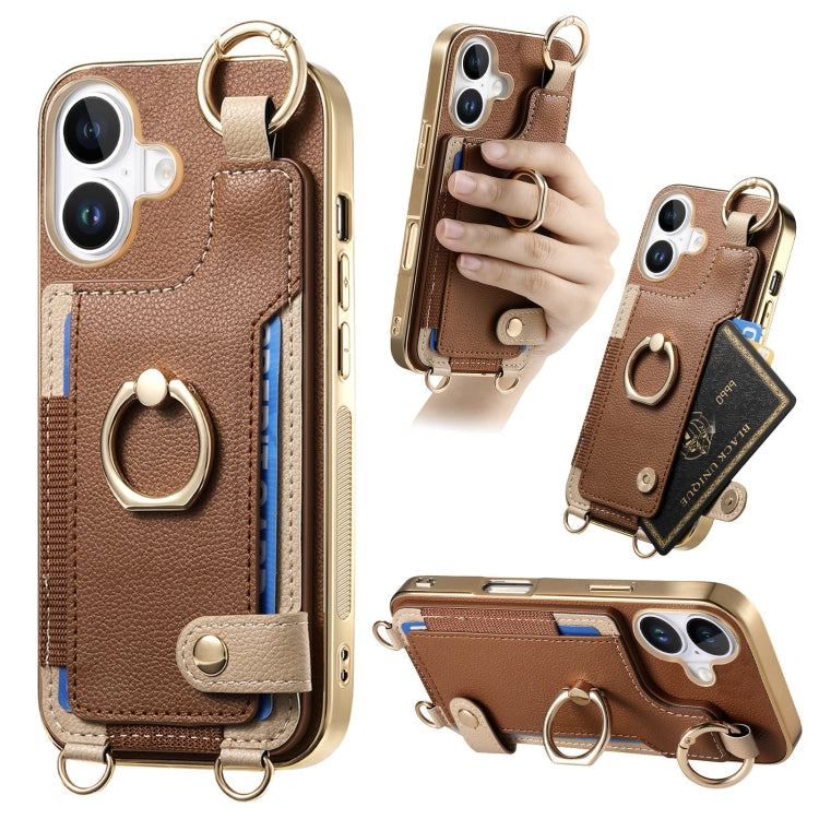 Fashion Ring Card Bag Phone Case with Hang Loop, Series 2