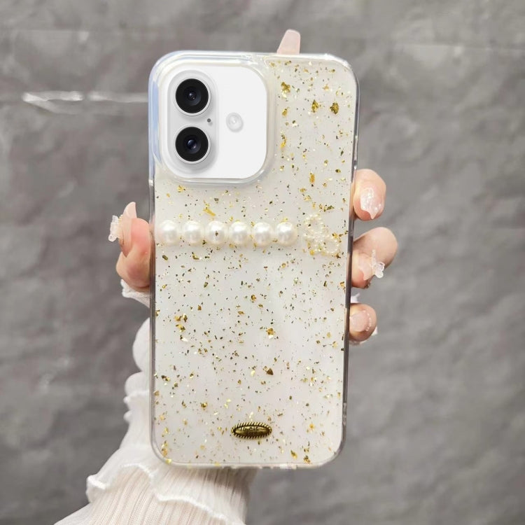 Gold Foil Pearl Bow TPU Phone Case, Series 1