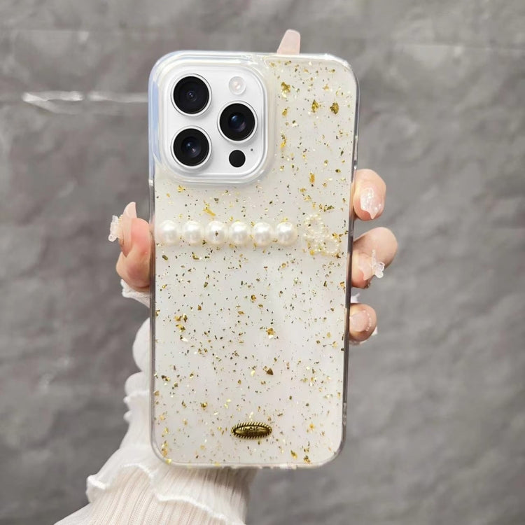 Gold Foil Pearl Bow TPU Phone Case, Series 1