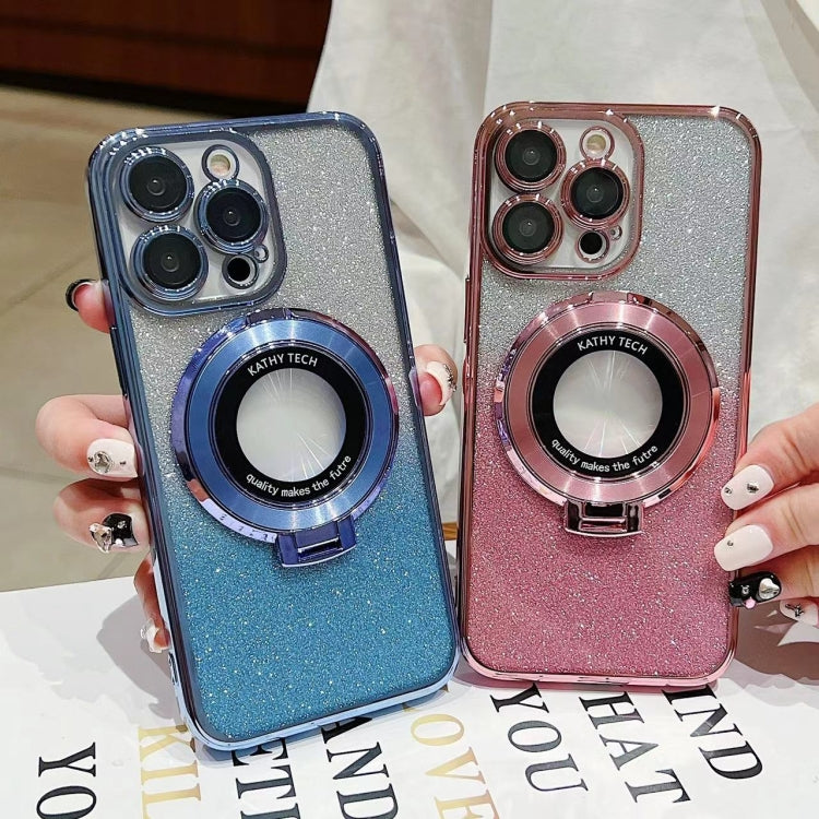 Electroplated Holder Gradient Glitter MagSafe Phone Case, Series 1