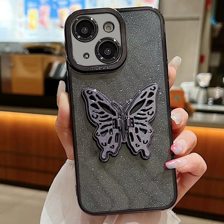 Electroplated Glitter 3D Butterfly TPU Phone Case, Series 4