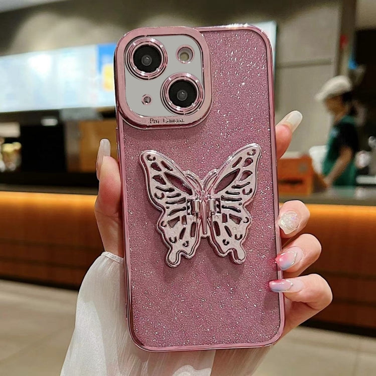 Electroplated Glitter 3D Butterfly TPU Phone Case, Series 3