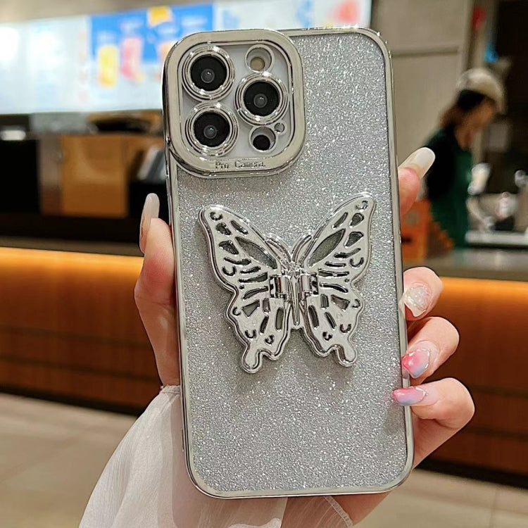 Electroplated Glitter 3D Butterfly TPU Phone Case, Series 5