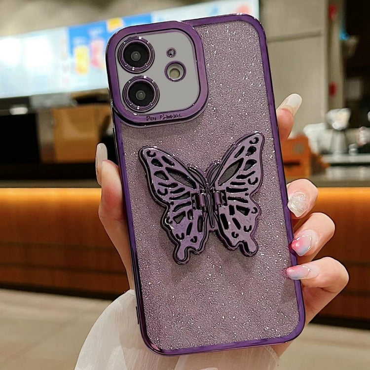 Electroplated Glitter 3D Butterfly TPU Phone Case, Series 1