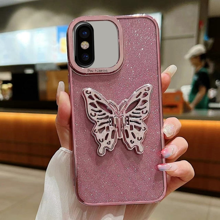 Electroplated Glitter 3D Butterfly TPU Phone Case, Series 2