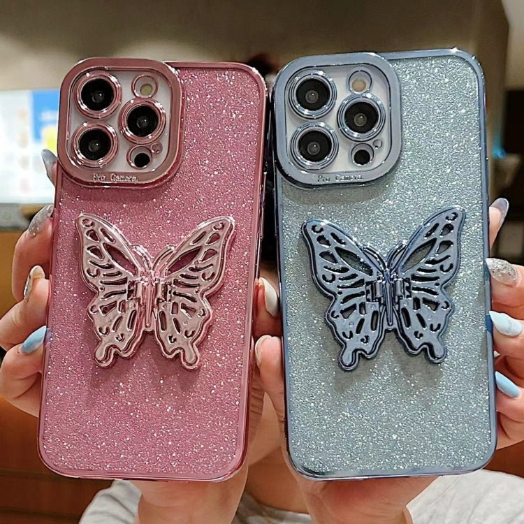 Electroplated Glitter 3D Butterfly TPU Phone Case, Series 1