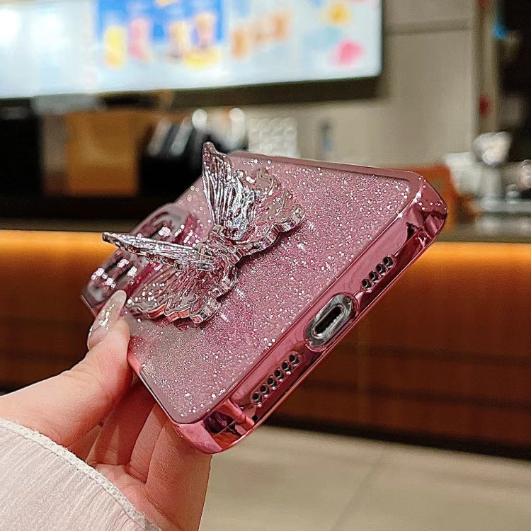 Electroplated Glitter 3D Butterfly TPU Phone Case, Series 1