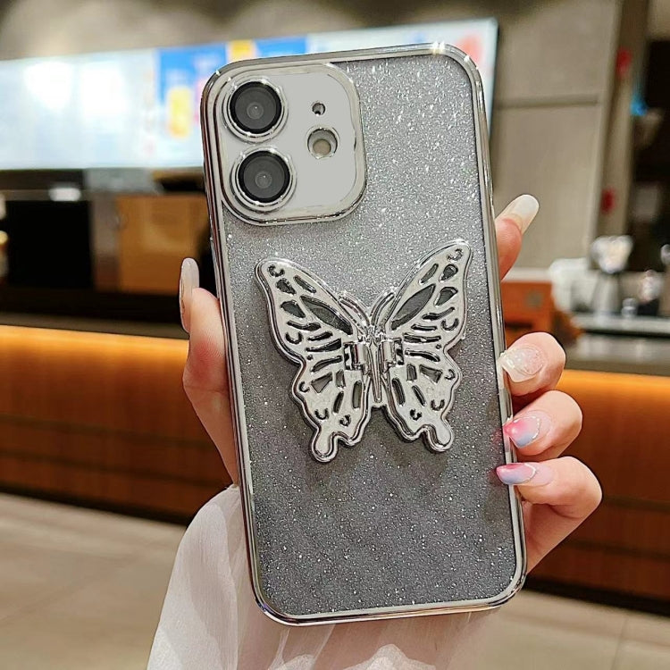 Electroplated Gradient Glitter 3D Butterfly TPU Phone Case, Series 1