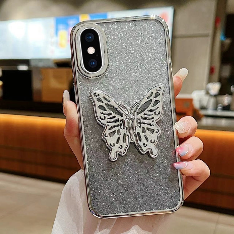 Electroplated Gradient Glitter 3D Butterfly TPU Phone Case, Series 3