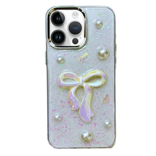 3D Bow Pearl Love Flower TPU Phone Case, Series 2