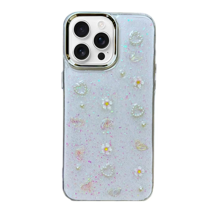 3D Bow Pearl Love Flower TPU Phone Case, For iPhone 16 Pro Max, For iPhone 16 Pro, For iPhone 16 Plus, For iPhone 16, For iPhone 15 Pro Max, For iPhone 15 Pro, For iPhone 15 Plus, For iPhone 15, For iPhone 14 Plus, For iPhone 14, For iPhone 14 Pro