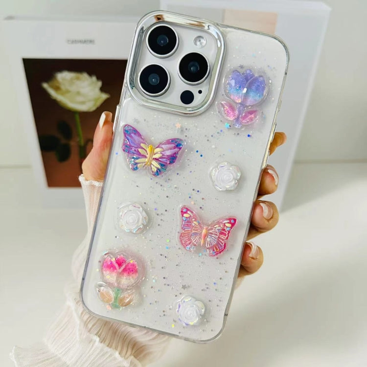 3D Colorful Crystal Butterfly TPU Phone Case, For iPhone 12 Pro Max, For iPhone 12 Pro