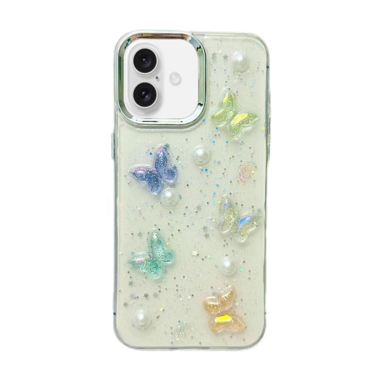 3D Colorful Crystal Butterfly TPU Phone Case, For iPhone 16 Pro Max, For iPhone 16 Pro, For iPhone 16 Plus, For iPhone 16, For iPhone 15 Pro Max, For iPhone 15 Pro, For iPhone 15 Plus, For iPhone 15, For iPhone 14 Plus, For iPhone 14, For iPhone 14 Pro