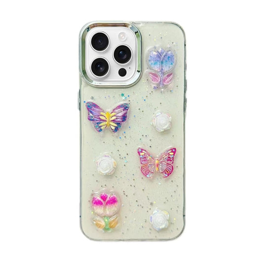 3D Colorful Crystal Butterfly TPU Phone Case, For iPhone 16 Pro Max, For iPhone 16 Pro, For iPhone 16 Plus, For iPhone 16, For iPhone 15 Pro Max, For iPhone 15 Pro, For iPhone 15 Plus, For iPhone 15, For iPhone 14 Plus, For iPhone 14, For iPhone 14 Pro