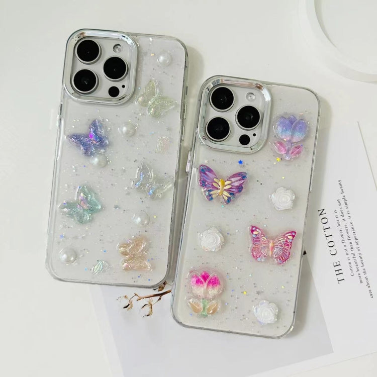 3D Colorful Crystal Butterfly TPU Phone Case, For iPhone 12 Pro Max, For iPhone 12 Pro