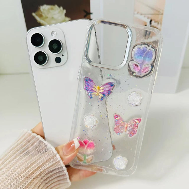 3D Colorful Crystal Butterfly TPU Phone Case, For iPhone 12 Pro Max, For iPhone 12 Pro