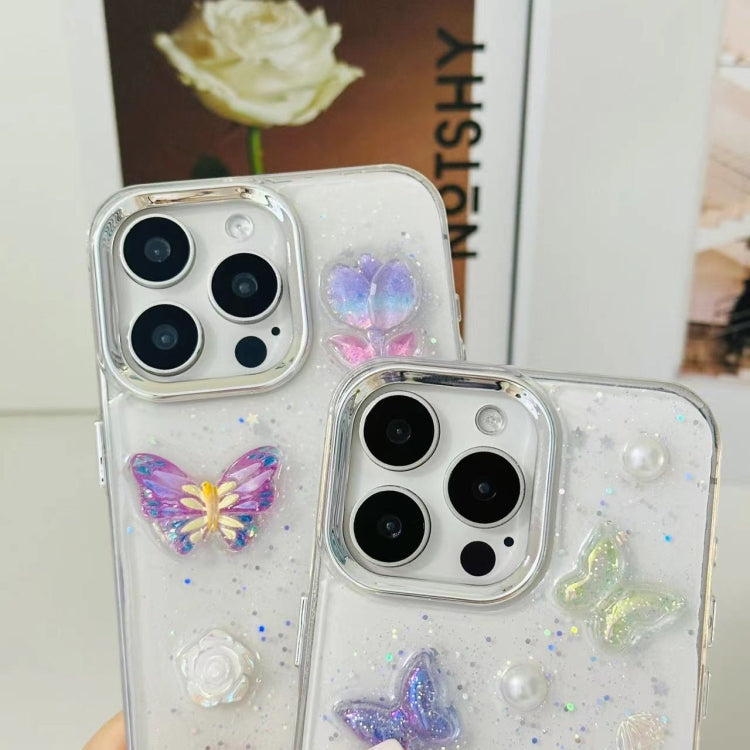 3D Colorful Crystal Butterfly TPU Phone Case, For iPhone 12 Pro Max, For iPhone 12 Pro