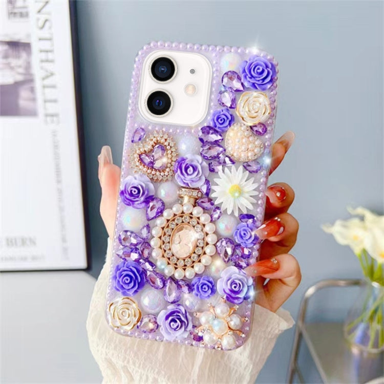 Diamond Inlaid Rose PC Phone Case, Series 1