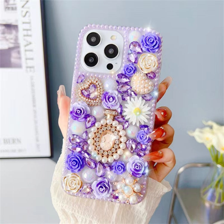 Diamond Inlaid Rose PC Phone Case, Series 3