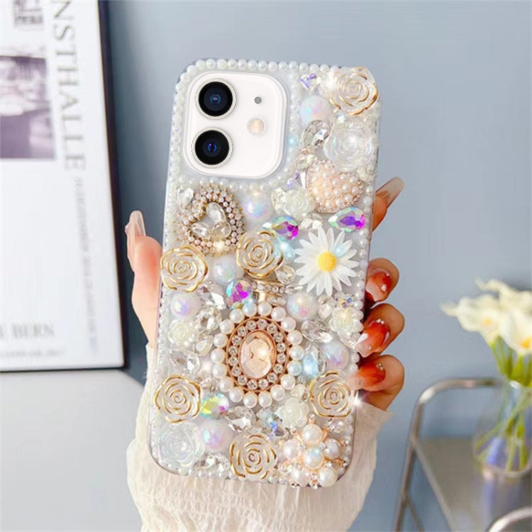 Diamond Inlaid Rose PC Phone Case, Series 4