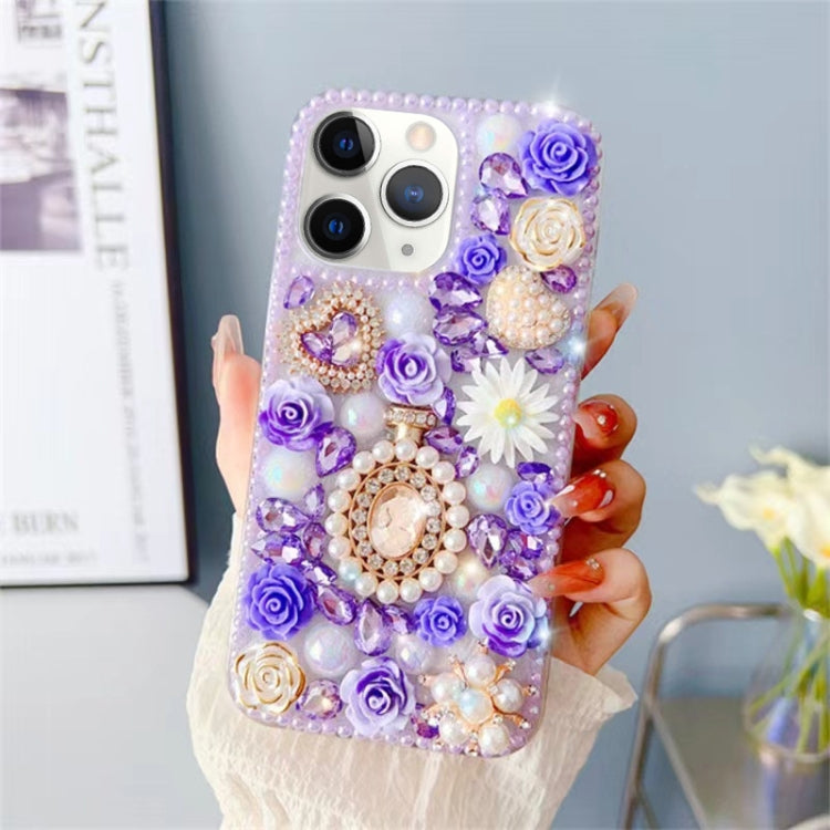 Diamond Inlaid Rose PC Phone Case, Series 3